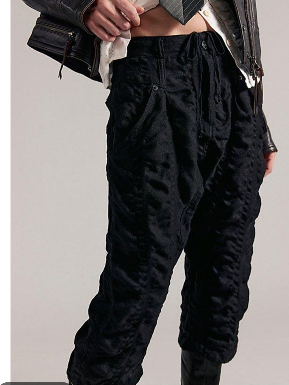 NWT Free People We The Free Maven Cozy Crop Harem Pants Size 4